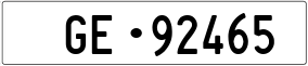 Trailer License Plate
